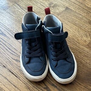 Kids Navy High-Top Sneakers